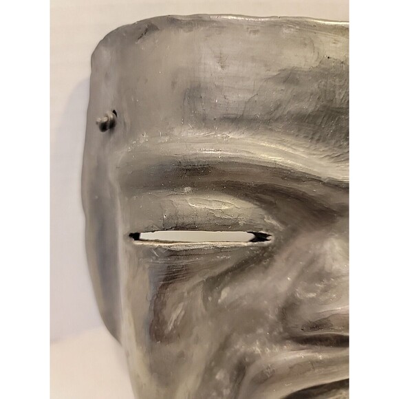 Vintage Oaxaca Mexico Black Pottery Mask Folk Art Face Tribal Aztec Mayan Wall - Picture 5 of 13